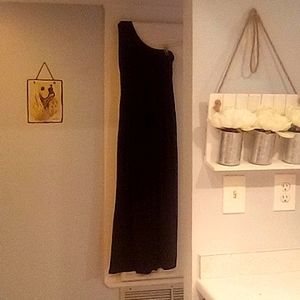 One shoulder pantsuit